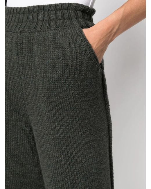 Barrie Black Cashmere Knitted Trousers