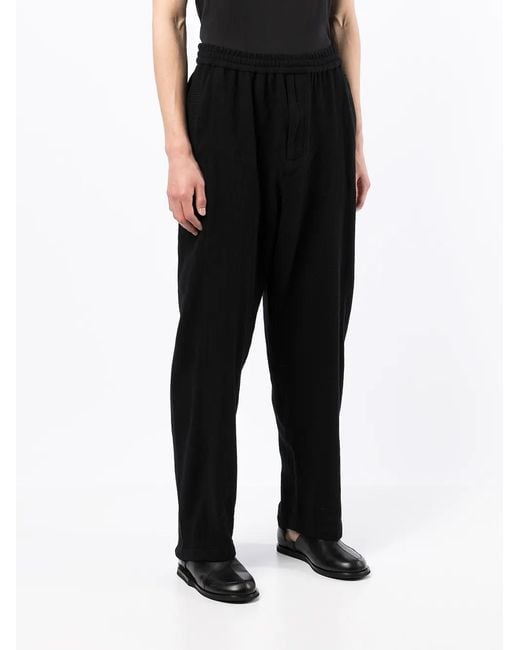 Undercover Black Knitted Track Pants for men