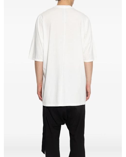 Rick Owens White Jumbo Sst Tshirt for men