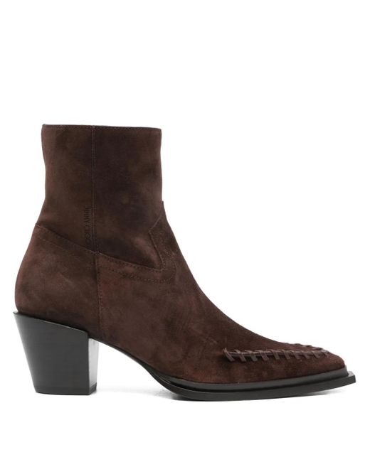 Jimmy Choo Brown 60Mm Cece Pointed-Toe Boots