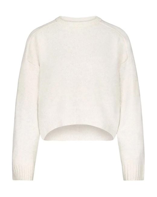 Loulou de Saison White Bruzzi Lds Sweater