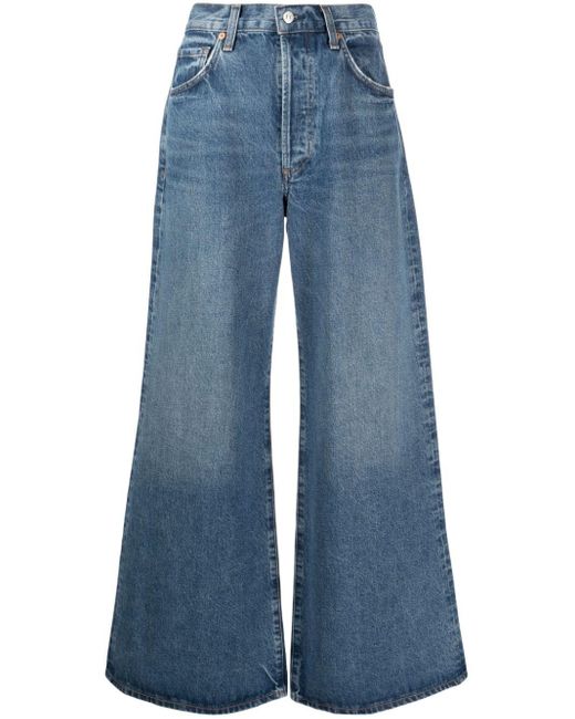 Citizens of Humanity Blue Beverly Wide-Leg-Jeans