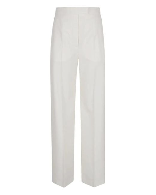 Alexander McQueen Wollen Broek in het White