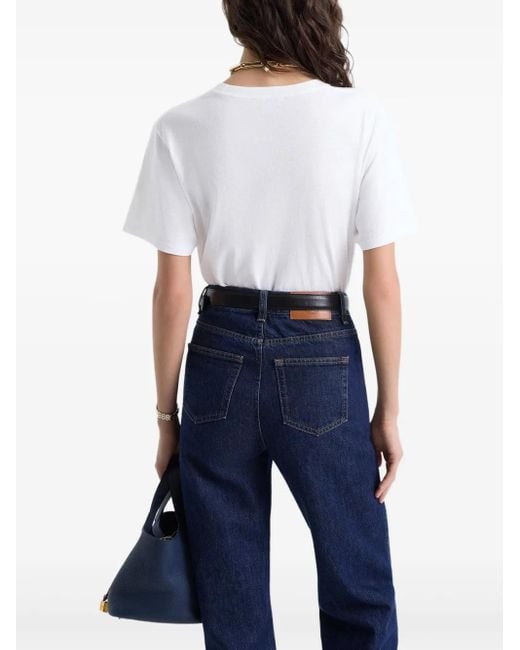 Sporty & Rich White Cotton T-Shirt