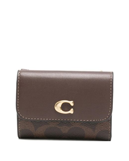 COACH Brown Essential Logo Wallet