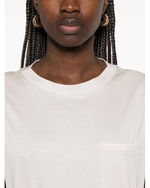 Eleventy White Jersey T-Shirt