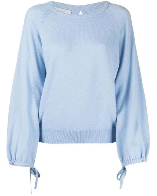 Pringle of Scotland Blue Round Neck Cashmere Jumper