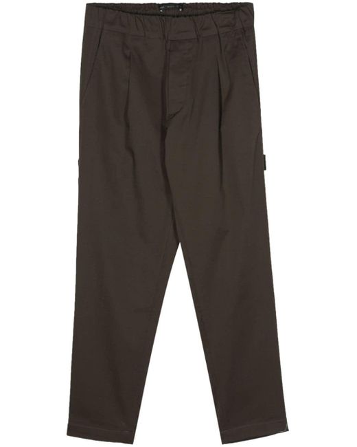 Low Brand Gray Elasticated-waistband Trousers for men