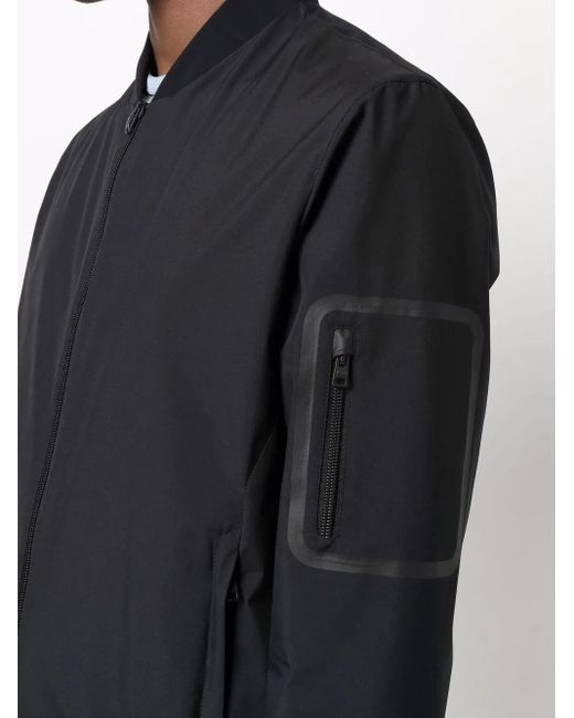 Herno Blue Zip-Pocket Bomber Jacket for men