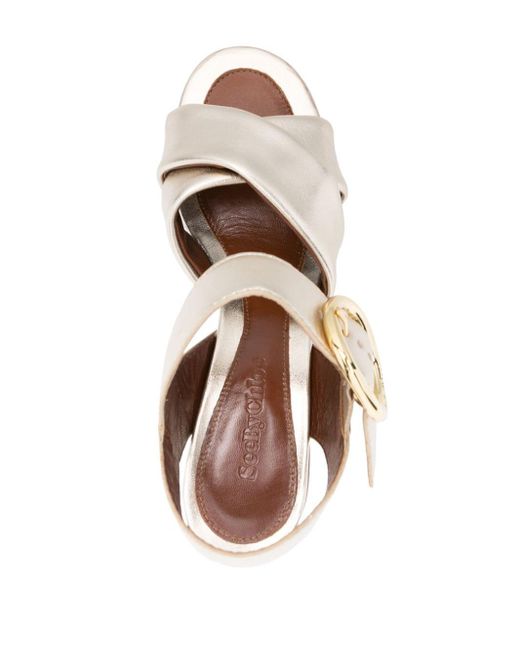 100mm Leather Sandals