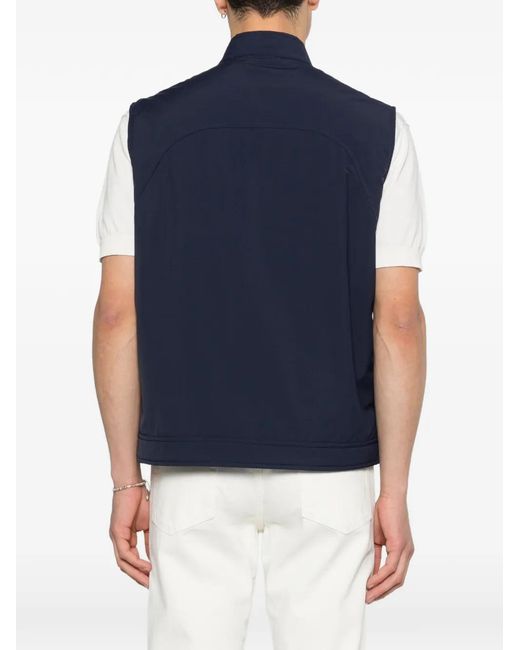 Chaleco Con Cremallera Eleventy de hombre de color Blue