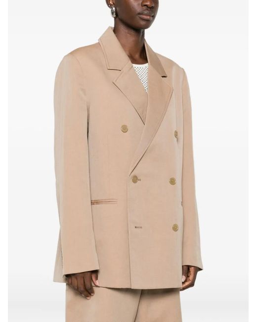 6397 Natural Double-Breasted Blazer