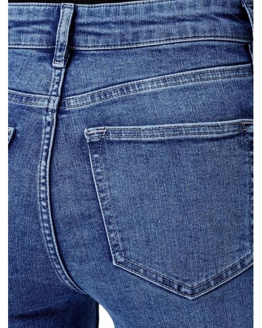 AllSaints Blue Mid-Wash Straight Jeans