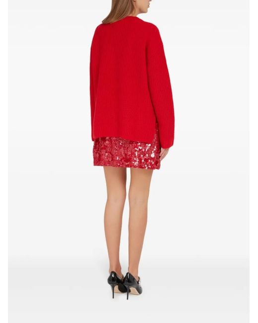 P.A.R.O.S.H. Red Knitted Jumper