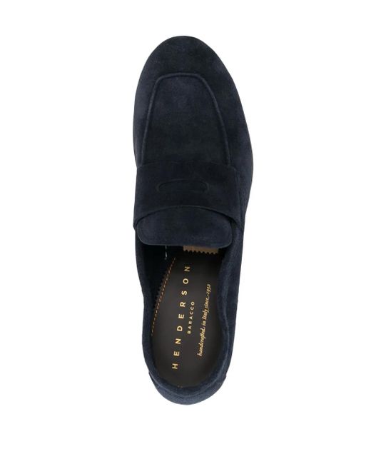 Henderson Capri Loafer Aus Wildleder in Blue für Herren