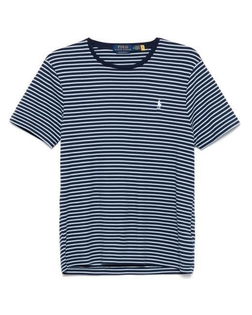 Polo Ralph Lauren Blue Striped Cotton T-Shirt for men