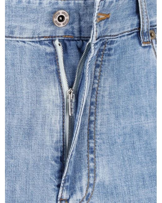 Miu Miu Blue Chambray Pants