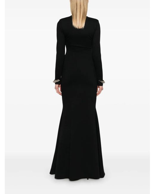 Atu Body Couture Black Jersey Maxi Dress