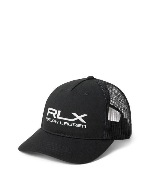 Ralph Lauren Black Logo Twill Cap for men
