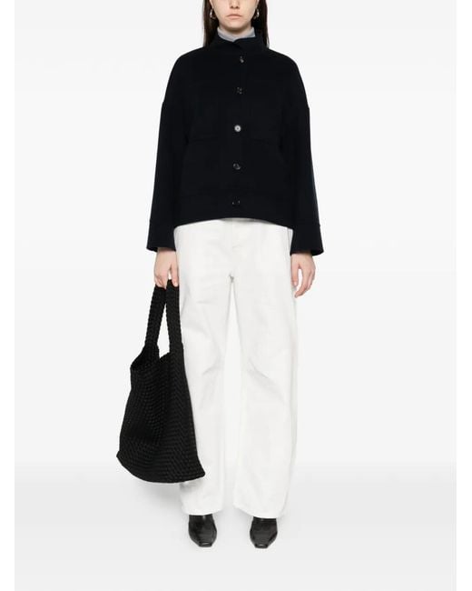 Max Mara Black Renna Button Jacket