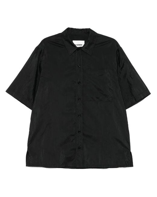 Jil Sander Black Short Sleeve Shirt for men