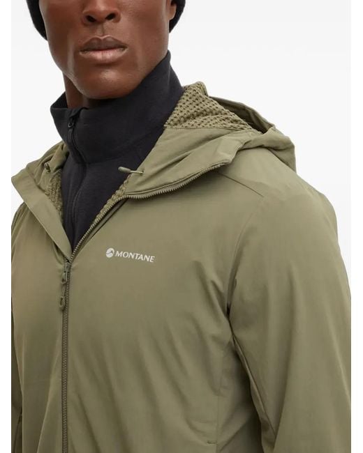 MONTANÉ Green Hooded Zip-Up Jacket for men