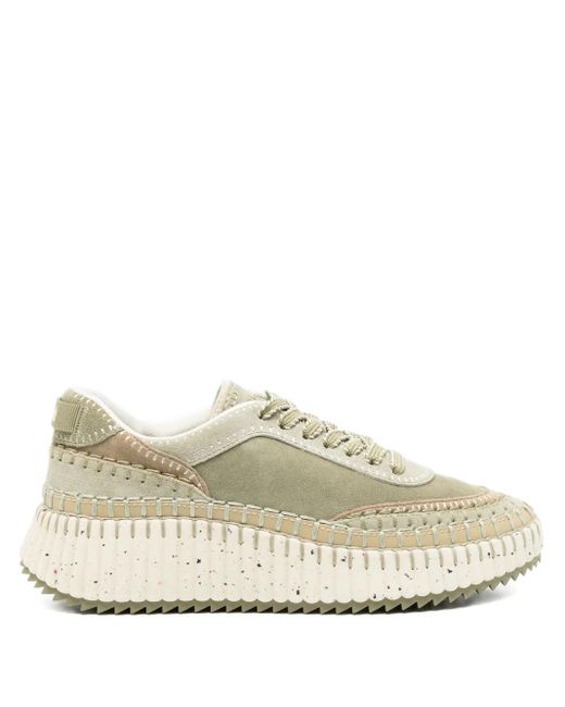 Chloé White Nama Slip-On-Sneakers