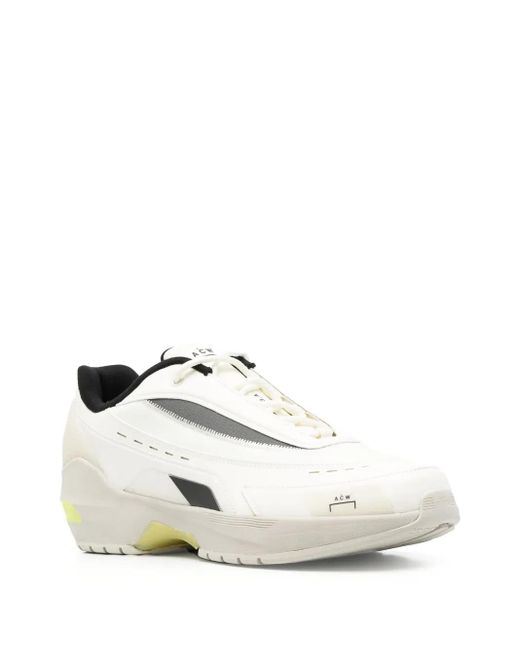 A_COLD_WALL* White Vector Low-Top Sneakers for men