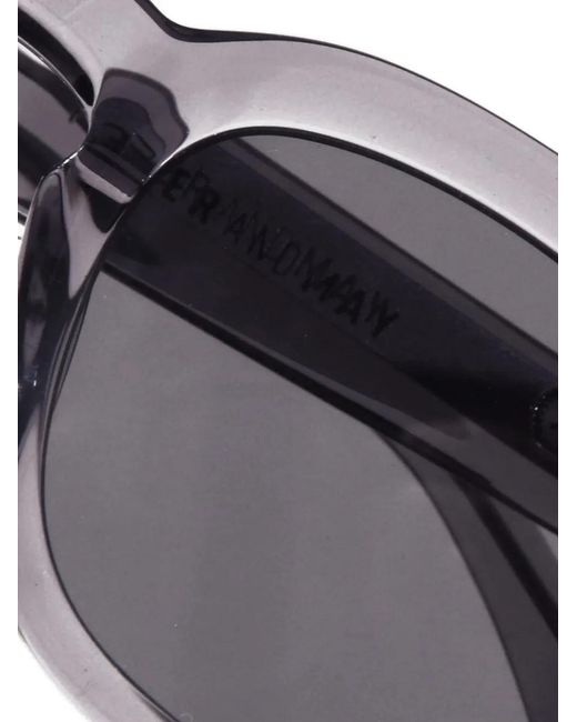 PETER AND MAY Gray Square-Frame Sunglasses