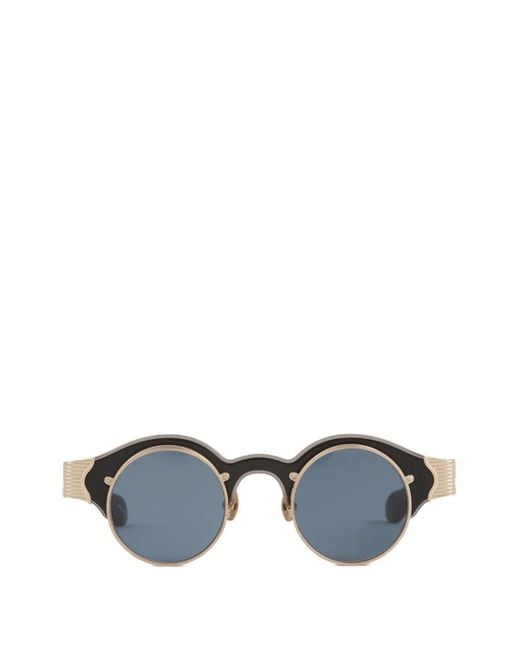 Matsuda Blue Round-Frame Sunglasses for men