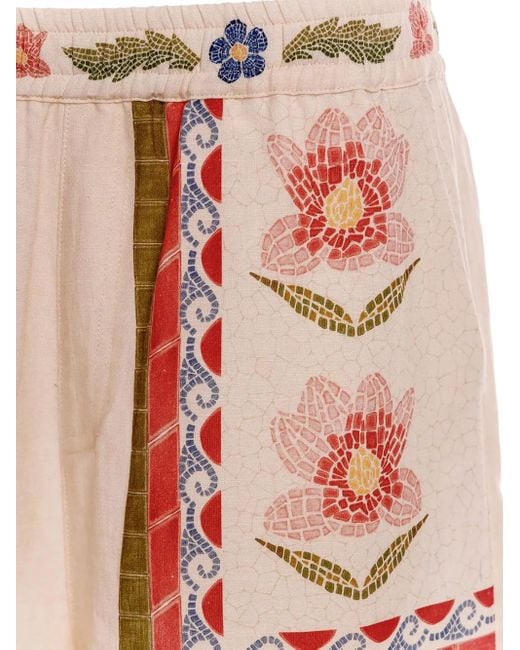 Pantalones cortos Watts con motivo floral Agua Bendita de color Pink