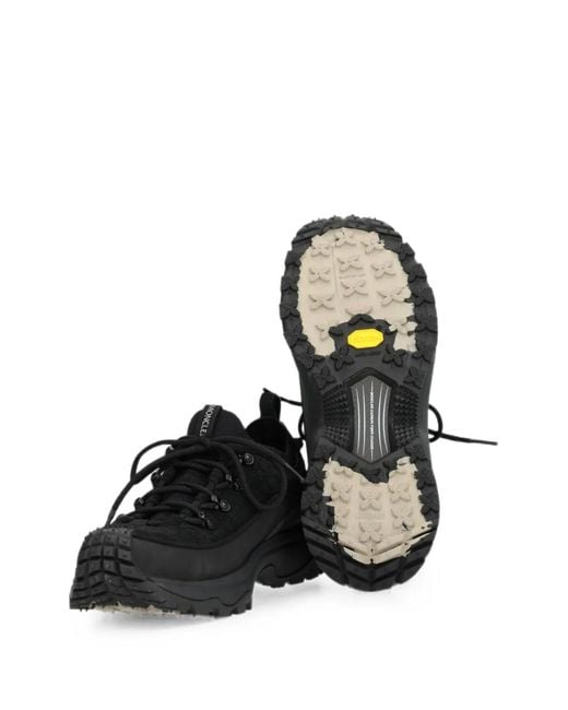 Moncler Black Trailgrip Lite3 Suede Sneakers for men