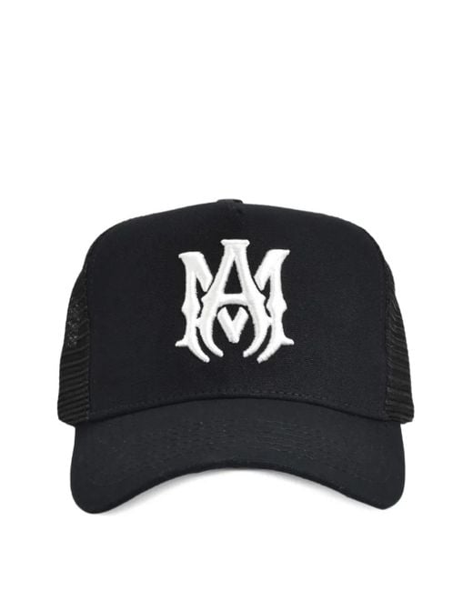 Amiri Black Logo-Embroidered Back-Panel Trucker Hat for men