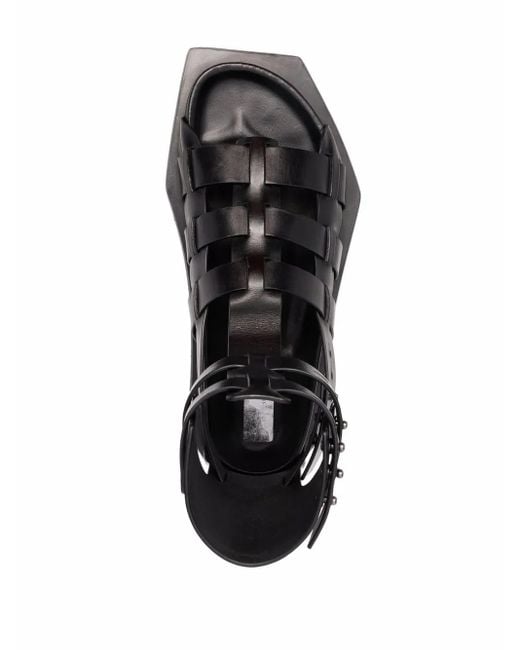 Rick Owens Black Turbo Cyclop Platform Sandals