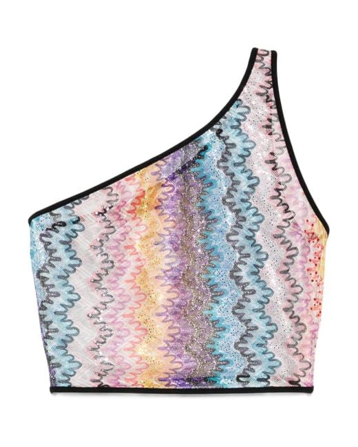 Missoni Blue Zigzag Top