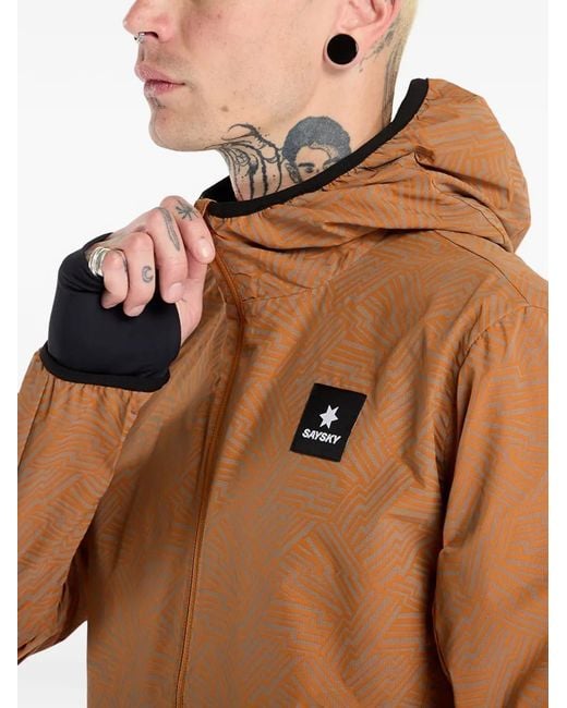 Saysky Black Blaze Hooded Jacket for men
