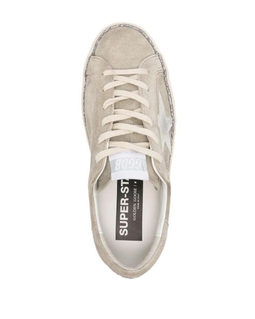 Golden Goose Deluxe Brand White Star-Studded Sneakers For