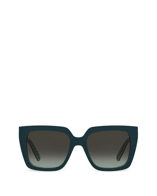 Love Moschino Black Lunettes De Soleil Carrées À Plaque Logo