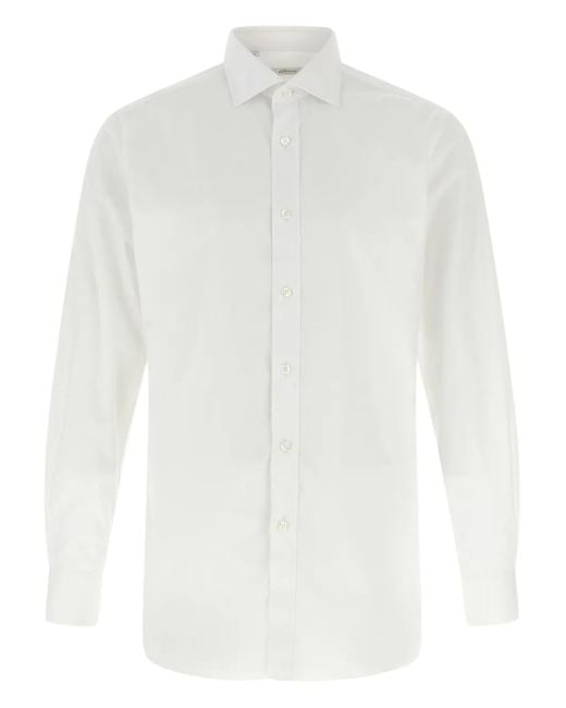 Camisa Trevi Mark de manga larga Brioni de hombre de color White