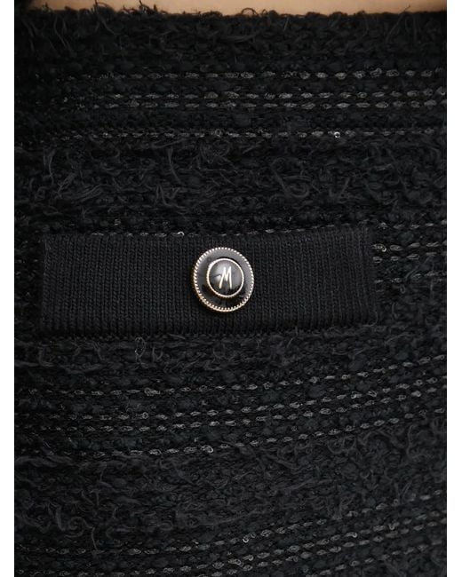 Marciano Black Button-Detail Mini Skirt