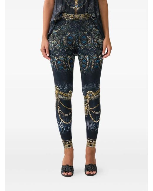 Camilla Gray Song Of The Solstice-Printed Leggings