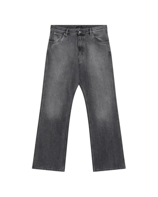 Prada Gray Five-Pocket Denim Jeans for men