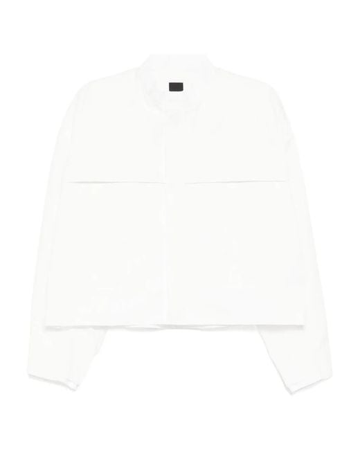 Nike White Raw-Cut Jacket