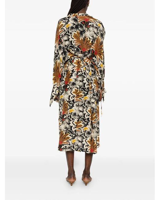 Anjuna White Cassandra Floral-Print Beach Maxi Dress