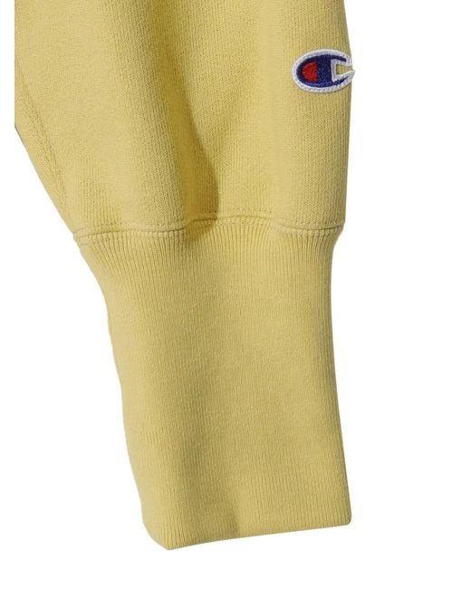Undercover Yellow Logo-Patch Drawstring Hoodie