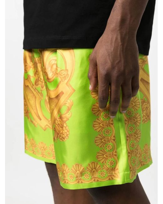 Bermudas Barocco 660 Versace de hombre de color Yellow