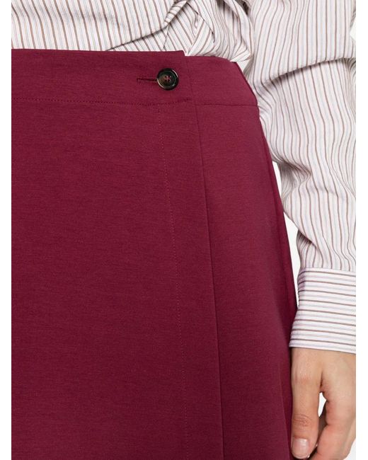 Manuel Ritz Red Wrap-Design Shorts