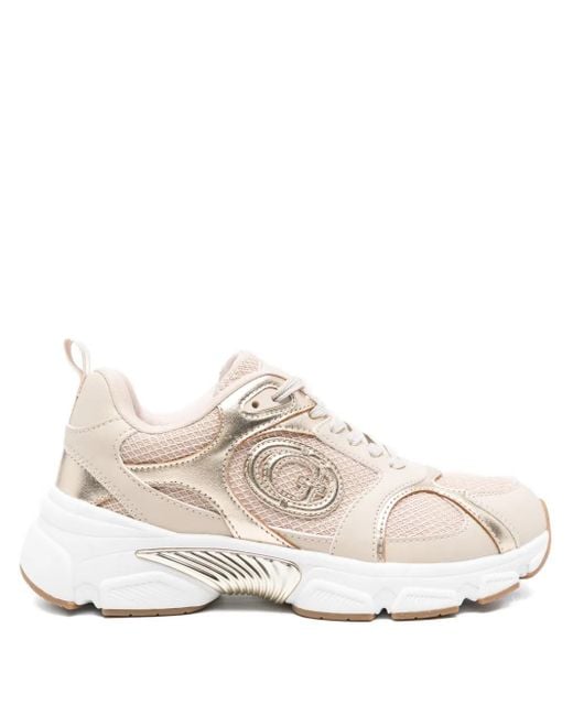 Sneakers Con Inserti di Guess in White