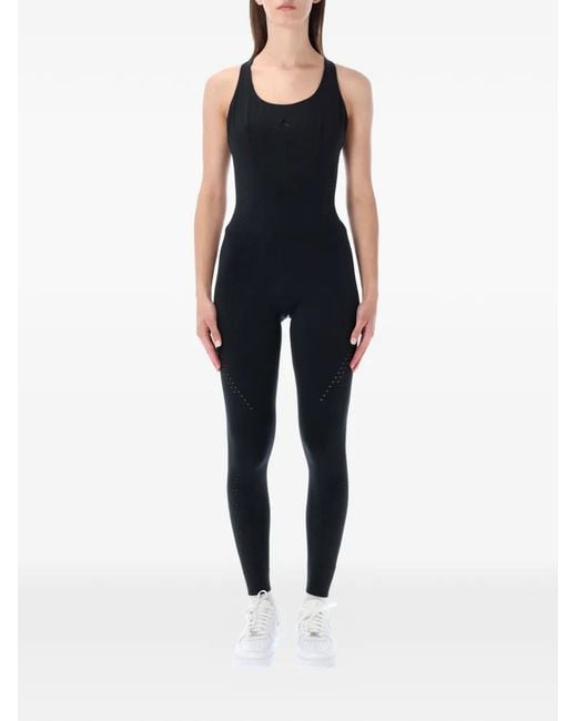 Nike Blue Perforated Crossover-Strap Jumpsuit