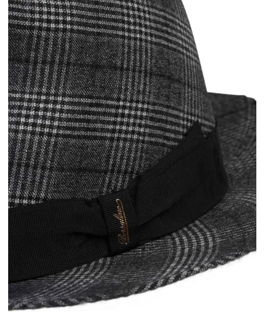 Borsalino Gray Felt Hat for men
